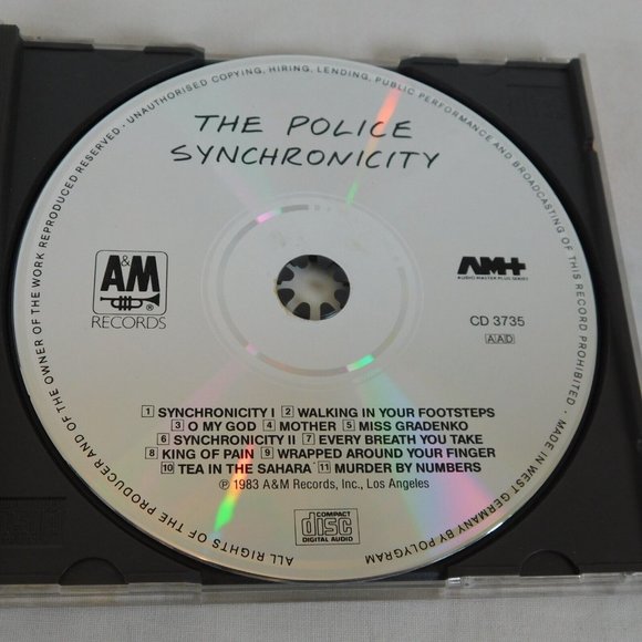 The Police Synchronicity CD 1983 AM Records New Wave King of Pain WEST GERMANY - Picture 4 of 5
